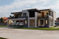 Maison Moderne à Deux Étages De 5 Chambres