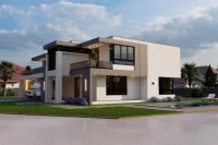 Maison Moderne à Deux Étages De 5 Chambres